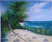 Island. Original Oil Painting on Canvas